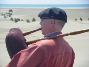 Dudelsack am Strand