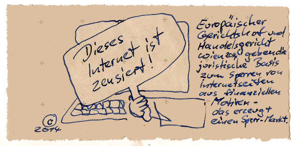 Handelsgericht Wien erklärt Internet-Zensur als rechtens.