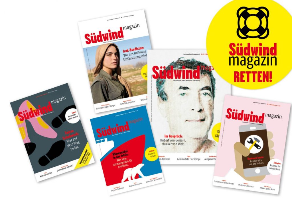 Südwind-Magazin ist in Gefahr, jetzt über Abo retten