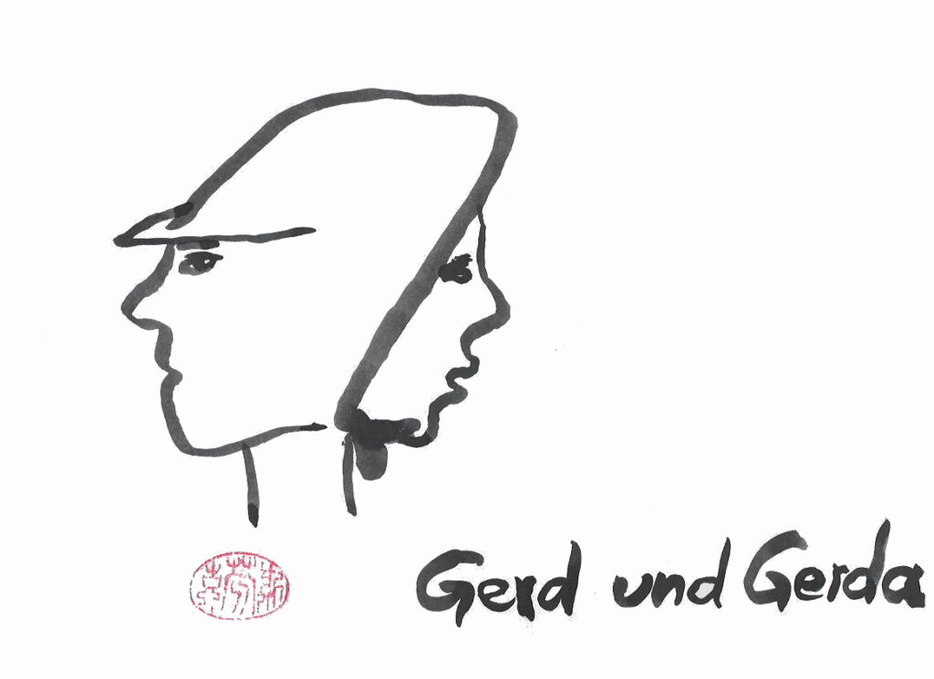 Gerd und Gerda gepinselt