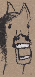 Jahr des Feuerpferdes 2026, Pinselei von Nikkolo Feuermacher.